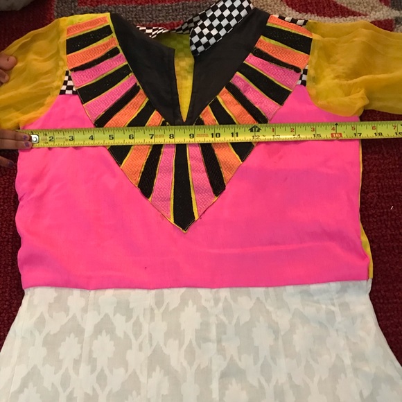 Flour length Anarkali - Picture 7 of 8